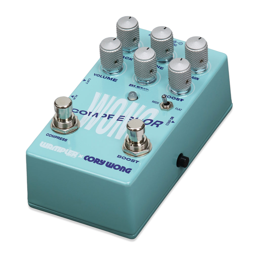 Wampler Cory Wong Compressor pedal — side view with XLR output