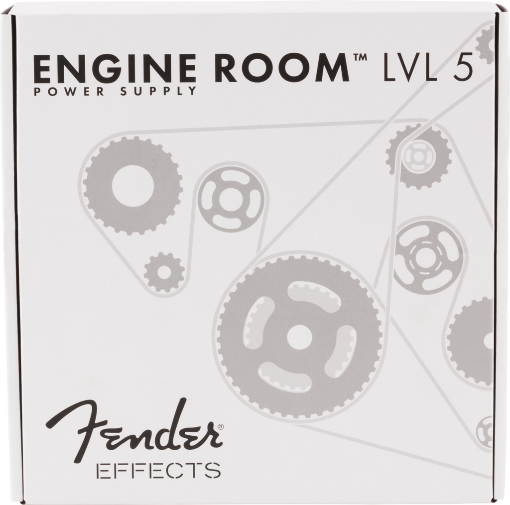 Fender Engine Room LVL5 power supply — mounted on pedalboard