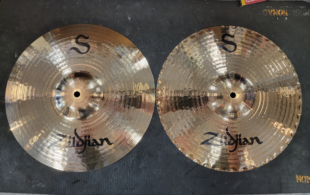 Zildjian S Series Mastersound Hi-Hat 13in S13MPR - overhead view