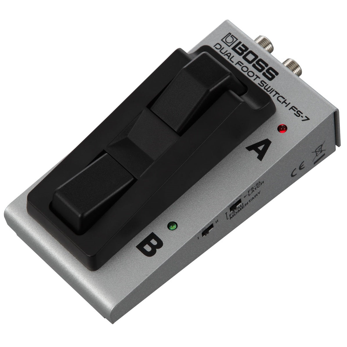 Boss FS-7 dual footswitch pedal — alternate angled product view