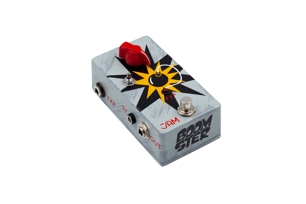 JAM Pedals Boomster mk2 buffer booster pedal - side jacks view