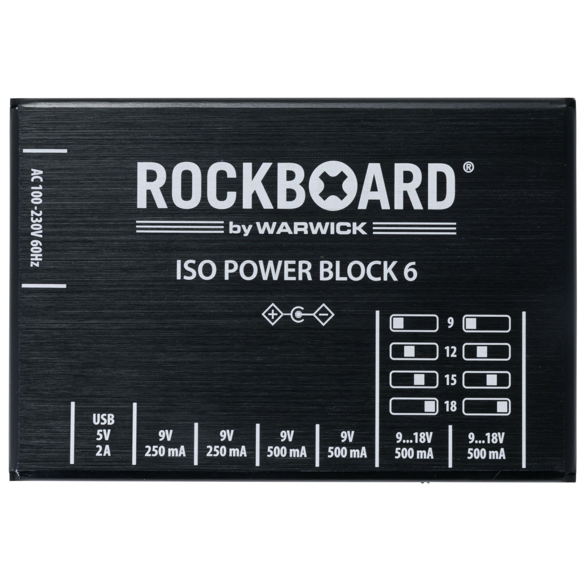 New RockBoard ISO Power Block V6 IEC Isolated Guitar Effects Pedal Power Supply