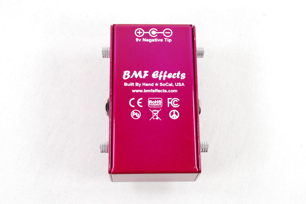 BMF Effects Sisyphuzz silicon fuzz pedal — angled view