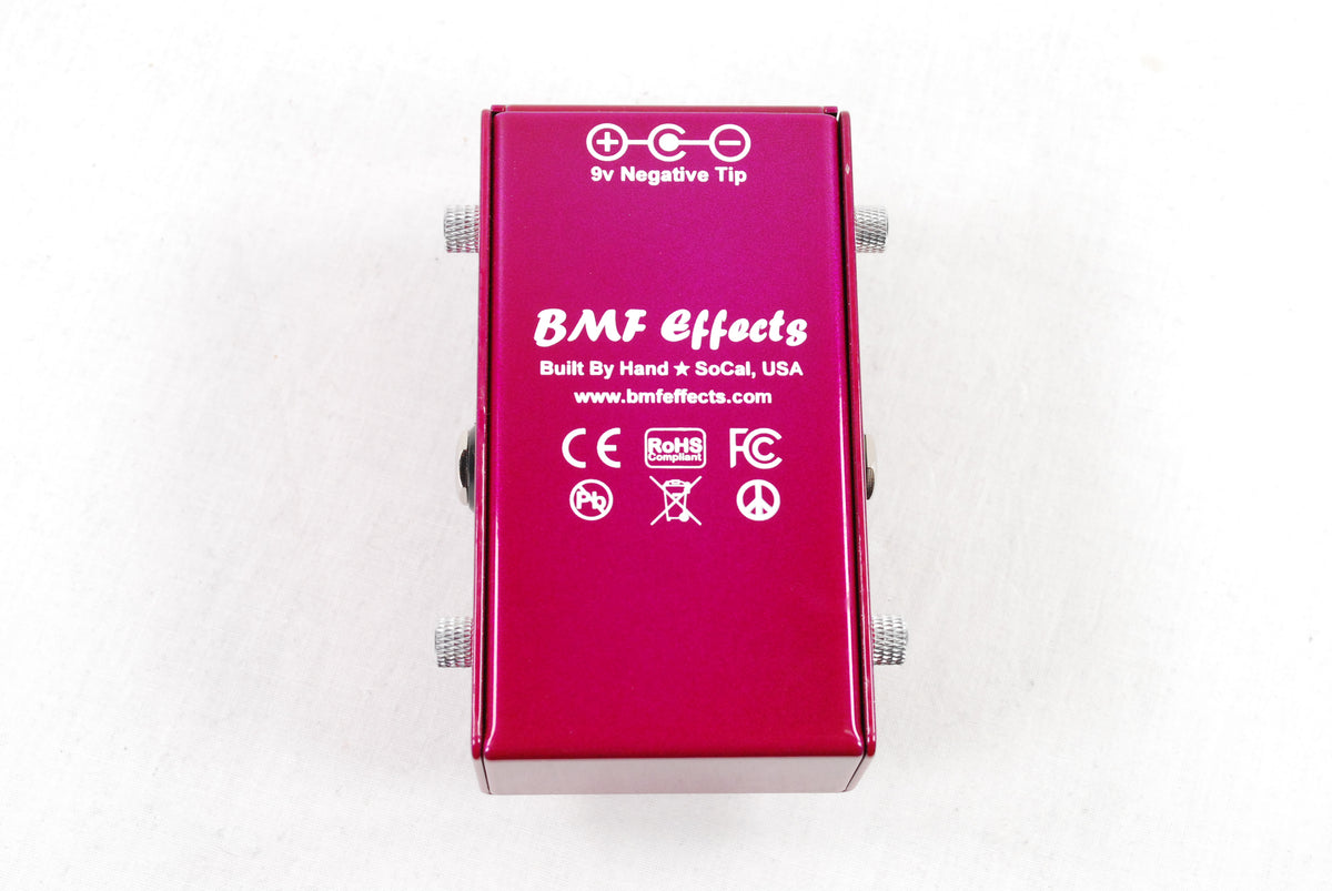 BMF Effects Sisyphuzz silicon fuzz pedal — angled view