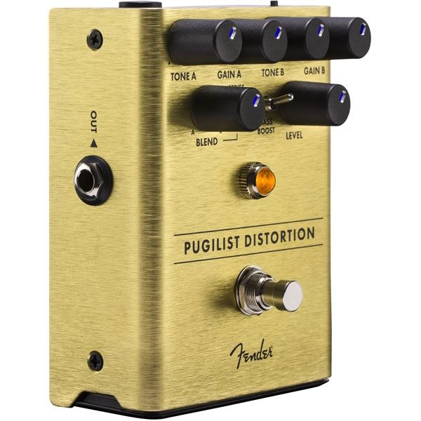 Fender Pugilist Distortion pedal — angled view