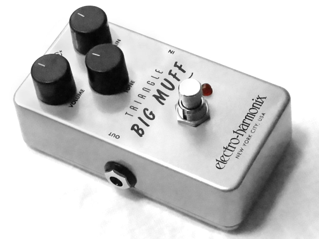 Electro-Harmonix Triangle Big Muff Pi fuzz pedal — rear view