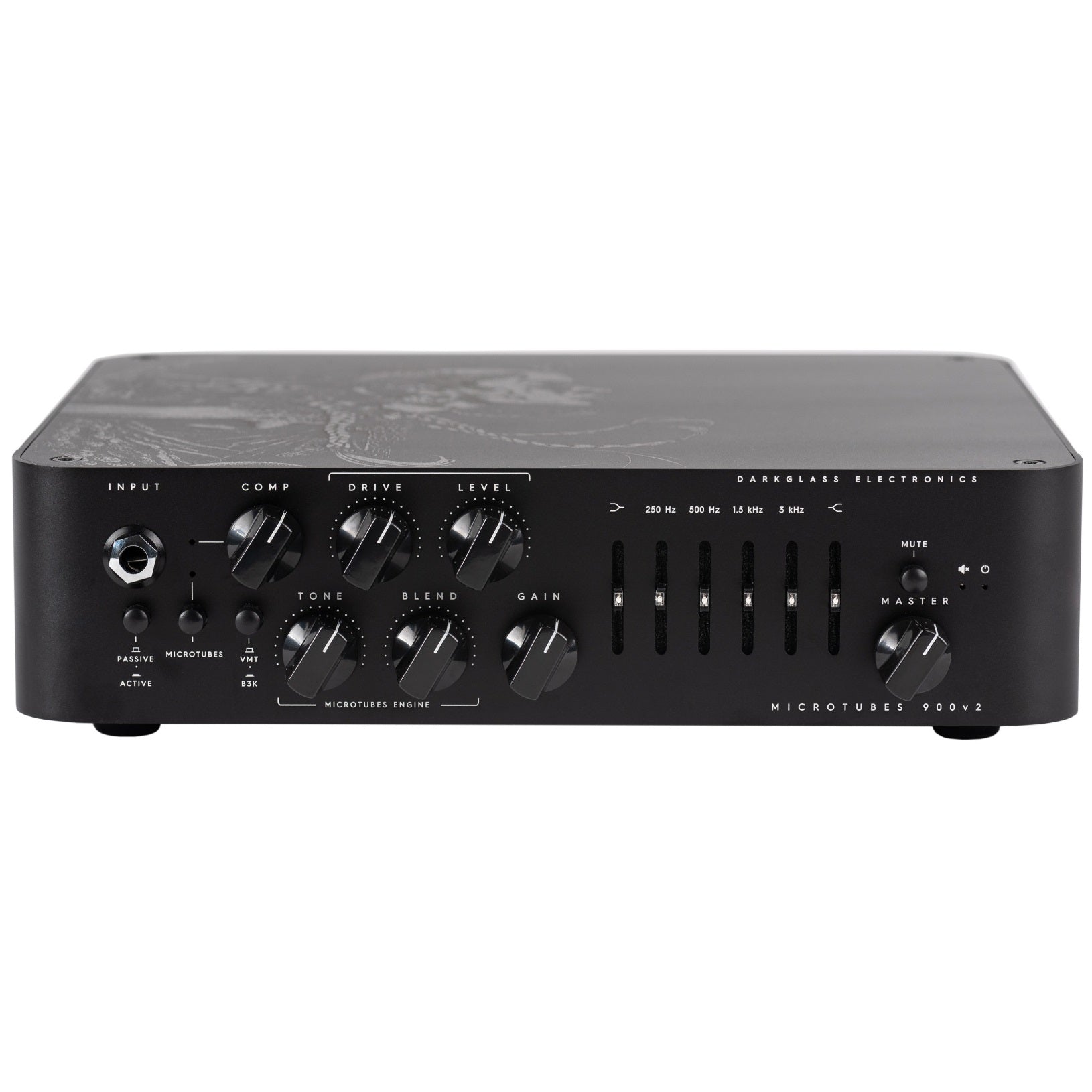 Darkglass Microtubes 900 V2 Euryale Limited Edition bass amp head - front control panel