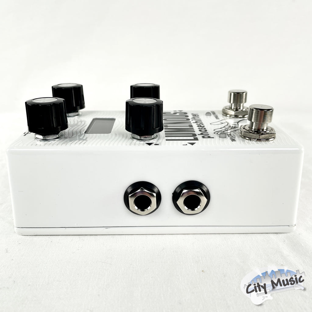 Used Alexander Luminous phaseshifter pedal — side view