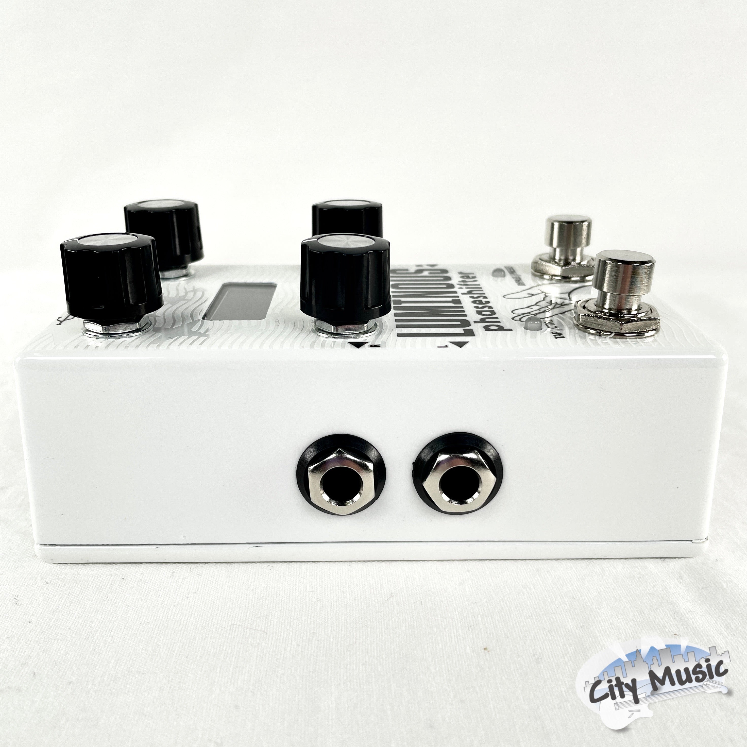 Used Alexander Luminous phaseshifter pedal — side view