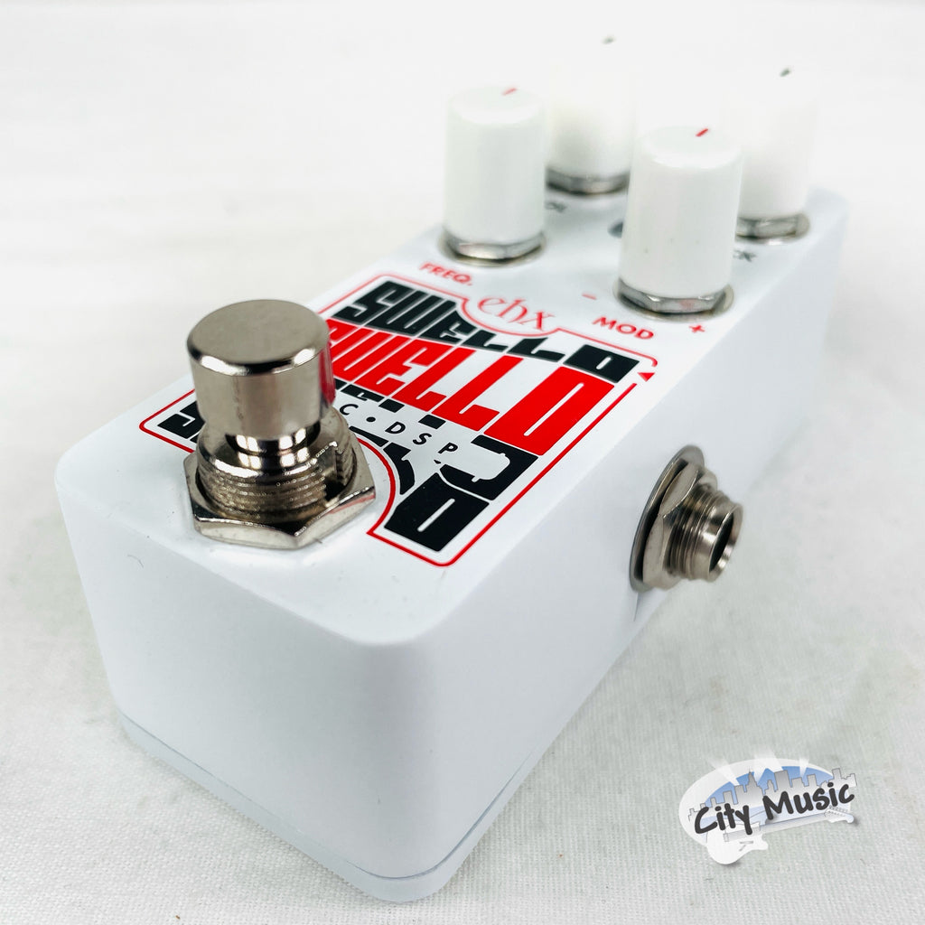 Electro-Harmonix Pico Swello attack envelope pedal — side input jack view