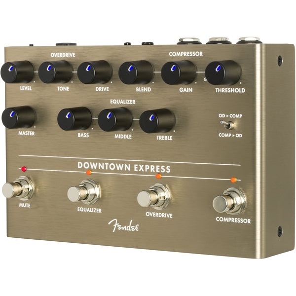 Fender Downtown Express bass multi-effect pedal — rear jacks