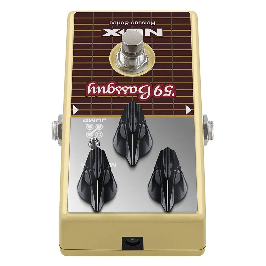 NUX '59 Bassguy preamp pedal — Gain, Master and Tone knobs