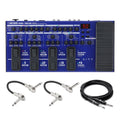 Boss ME-90B bass multi-effects processor — top view with footswitches and included cables