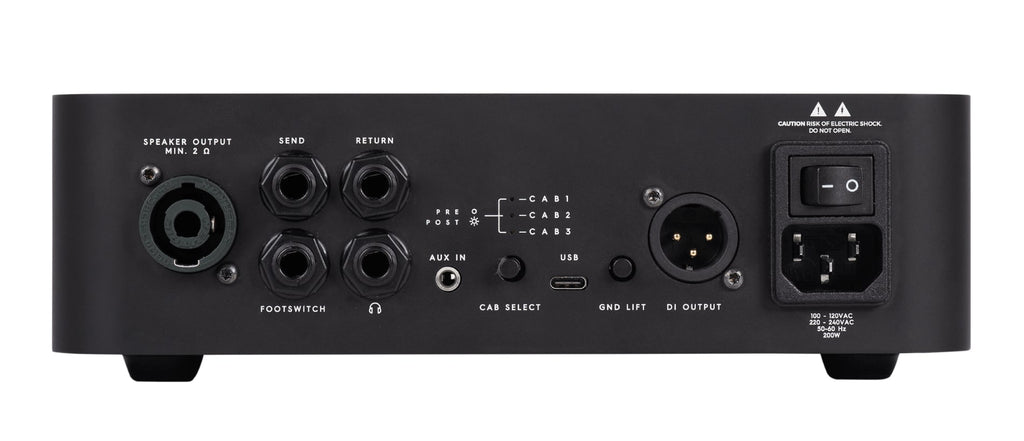 Darkglass Microtubes 500 V2 bass amp head - rear panel connections