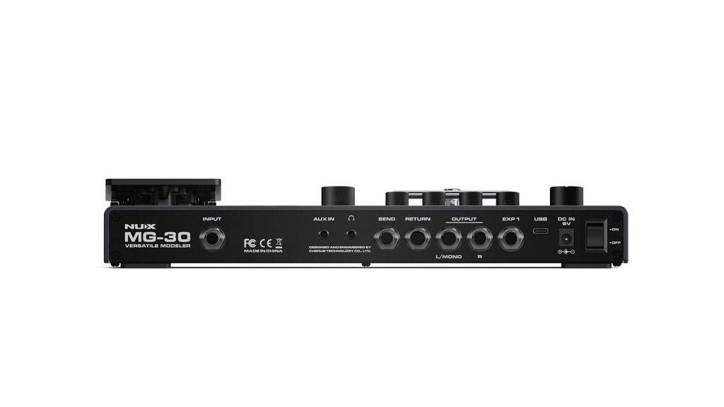 NUX MG-30 multi effects guitar processor — control encoders