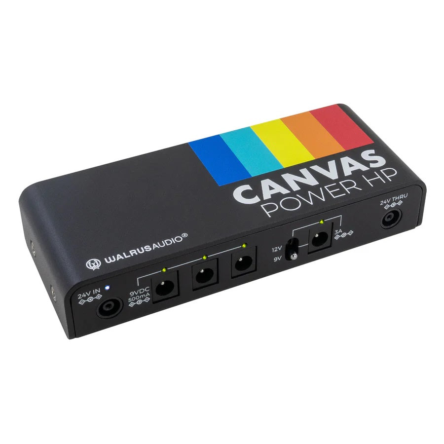 Walrus Audio Canvas Power HP LINK — top view with canvas color stripe label
