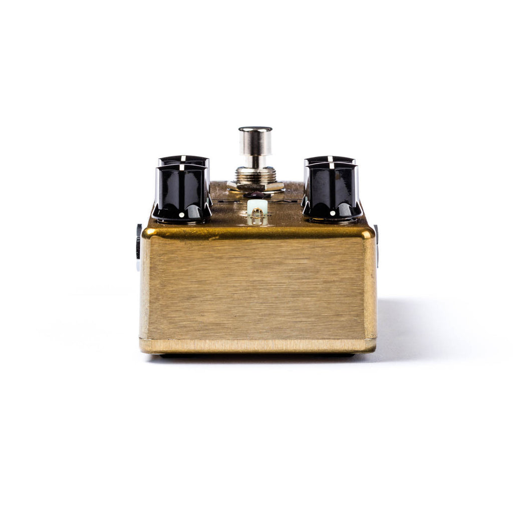 MXR M77 Custom Badass Modified Overdrive pedal - side jacks view
