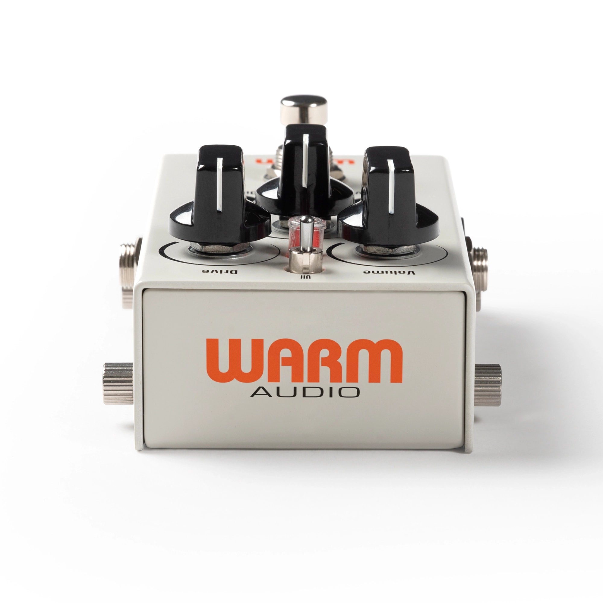 Warm Audio ODD Box V1 overdrive pedal side view input output jacks