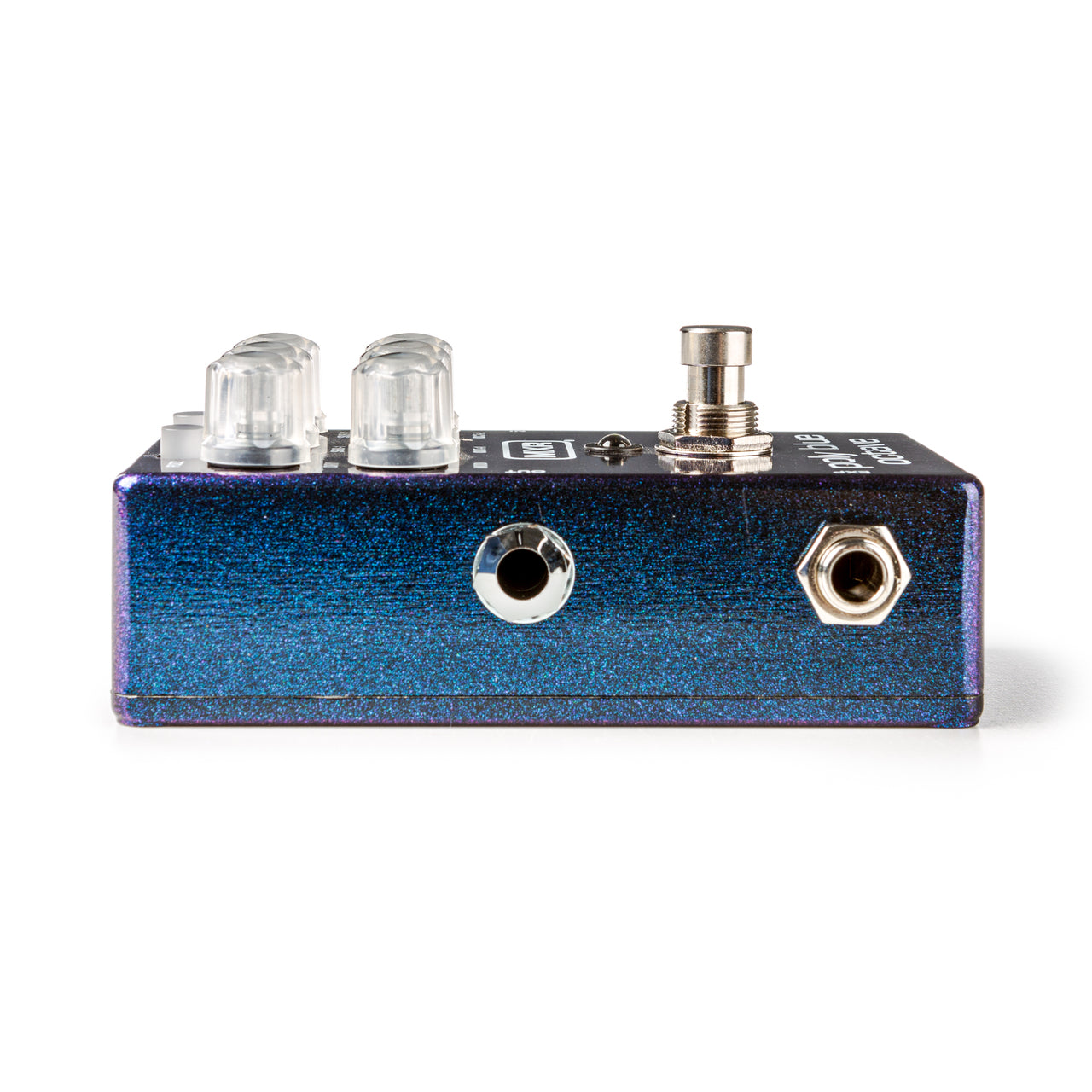 MXR M306 Poly Blue Octave pedal — detail of octave and fuzz controls