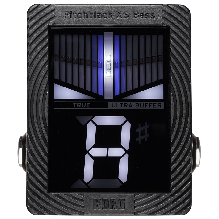 Korg Pitchblack XS Bass pedal tuner — display detail