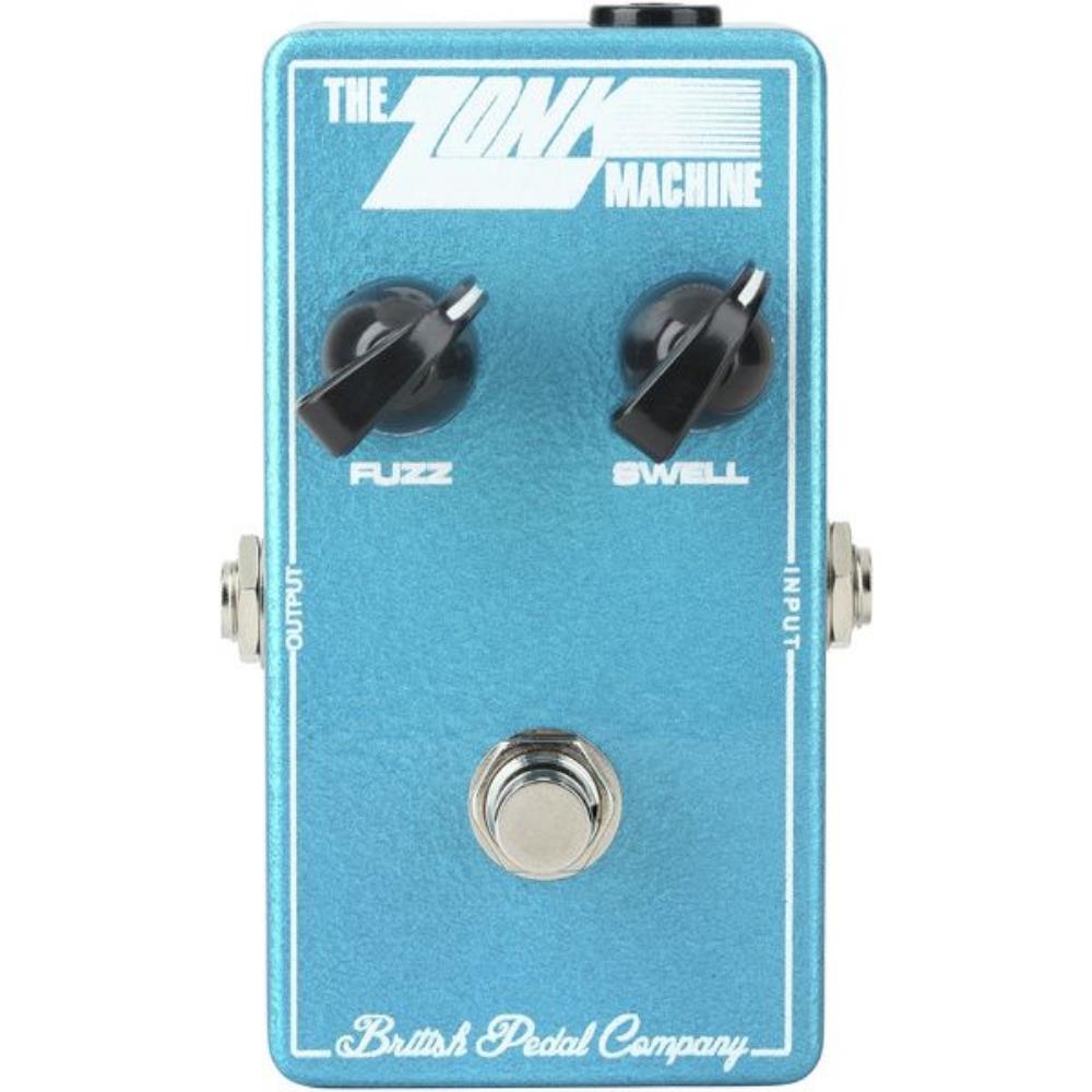British Pedal Company Zonk Machine fuzz pedal — angled front view