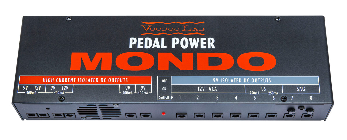 Voodoo Lab Pedal Power Mondo supply — angled detail view