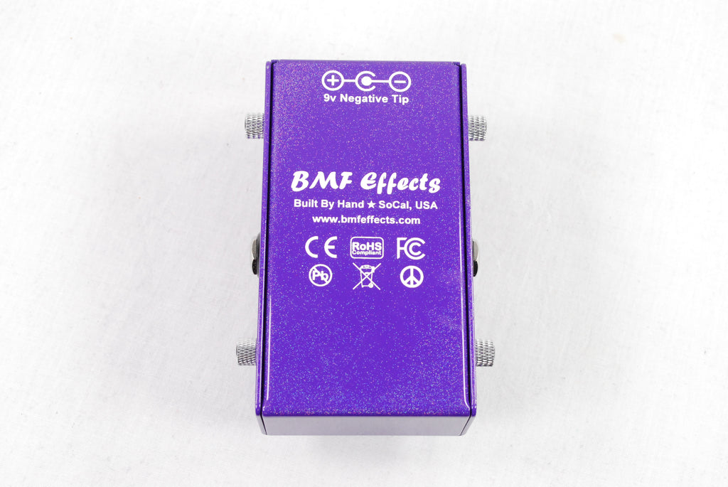 BMF Effects Purple Nurple overdrive pedal — angled view