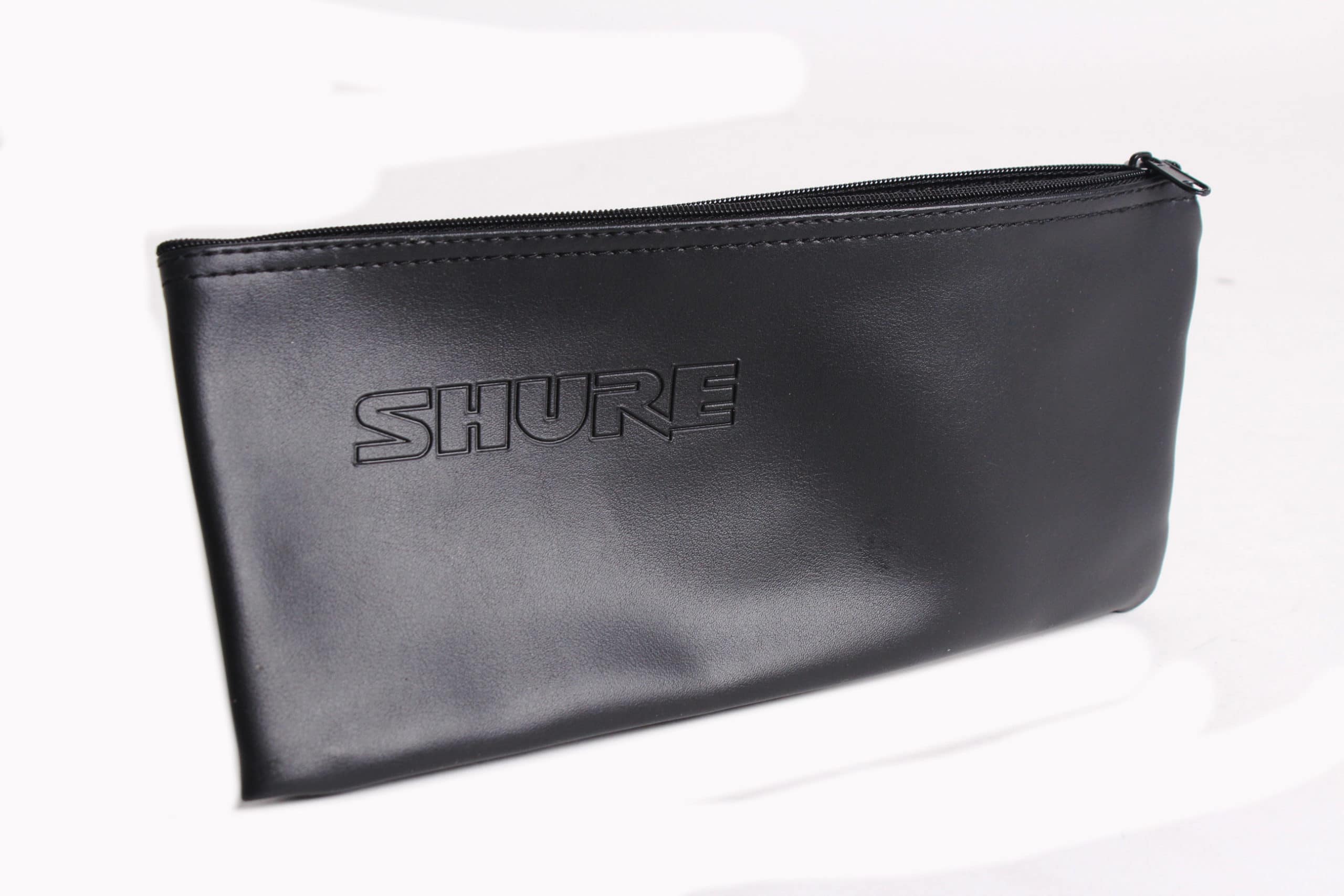 Shure SM58 Black Edition dynamic microphone — angled side view