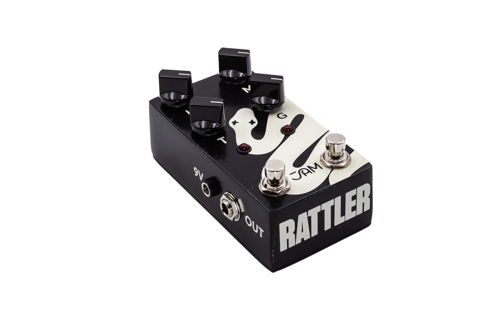 JAM Pedals Rattler Bass mk.2 distortion pedal - control knobs detail