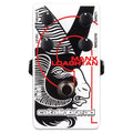 Catalinbread Manx Loaghtan fuzz pedal - white enclosure with black ram graphic, front