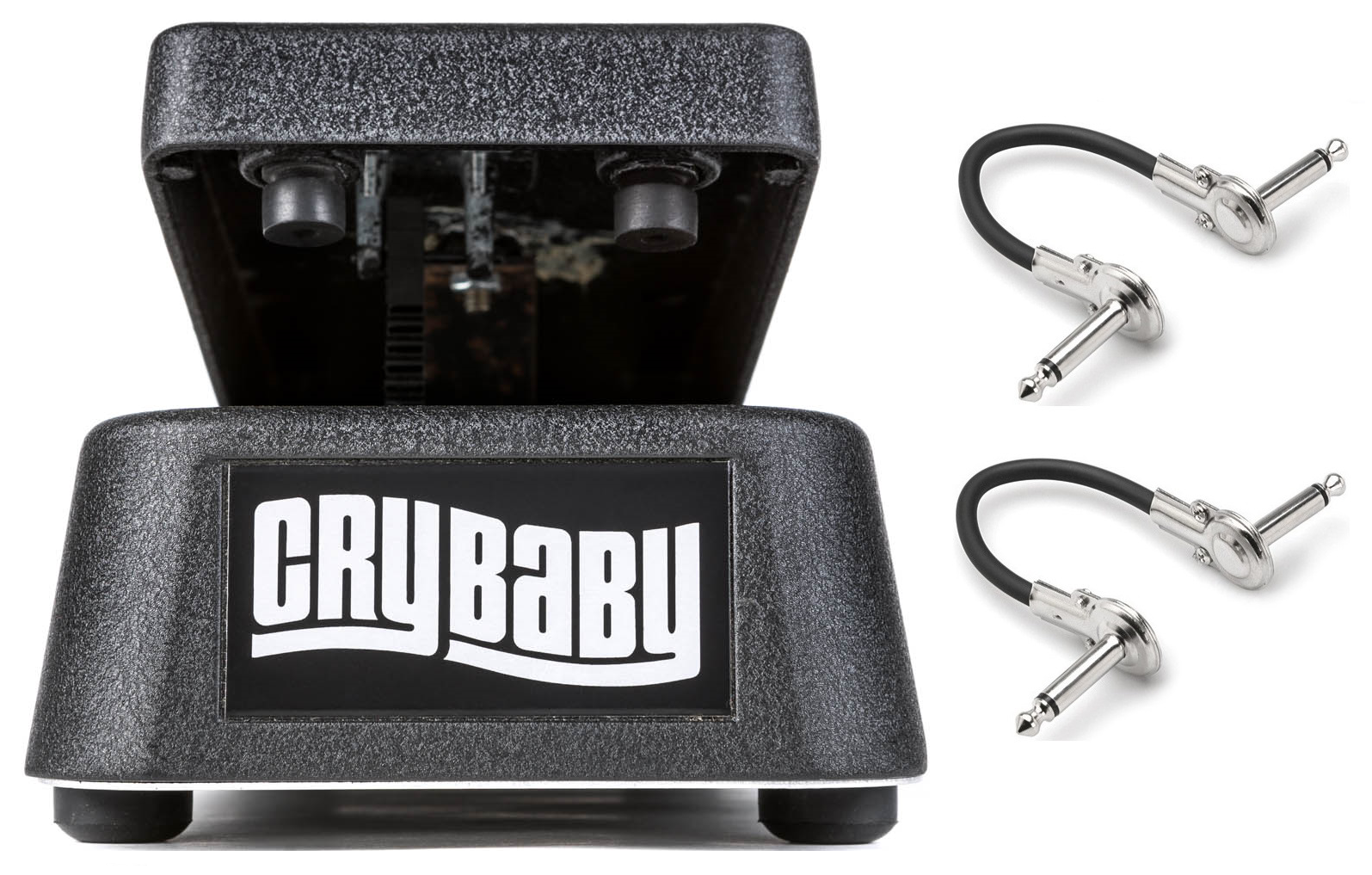 Dunlop 95Q Cry Baby wah pedal — with included patch cables