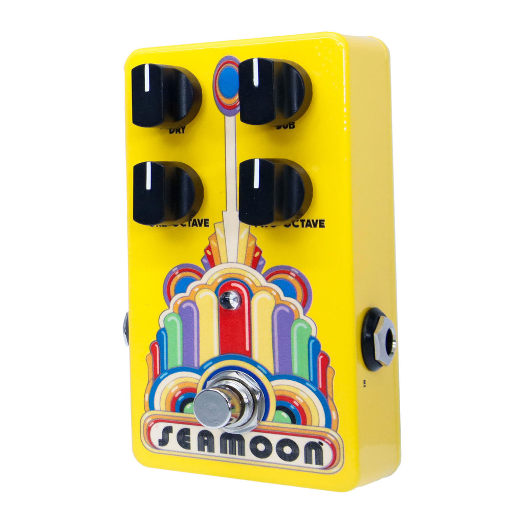 Seamoon Octatron octave pedal art-deco graphic detail