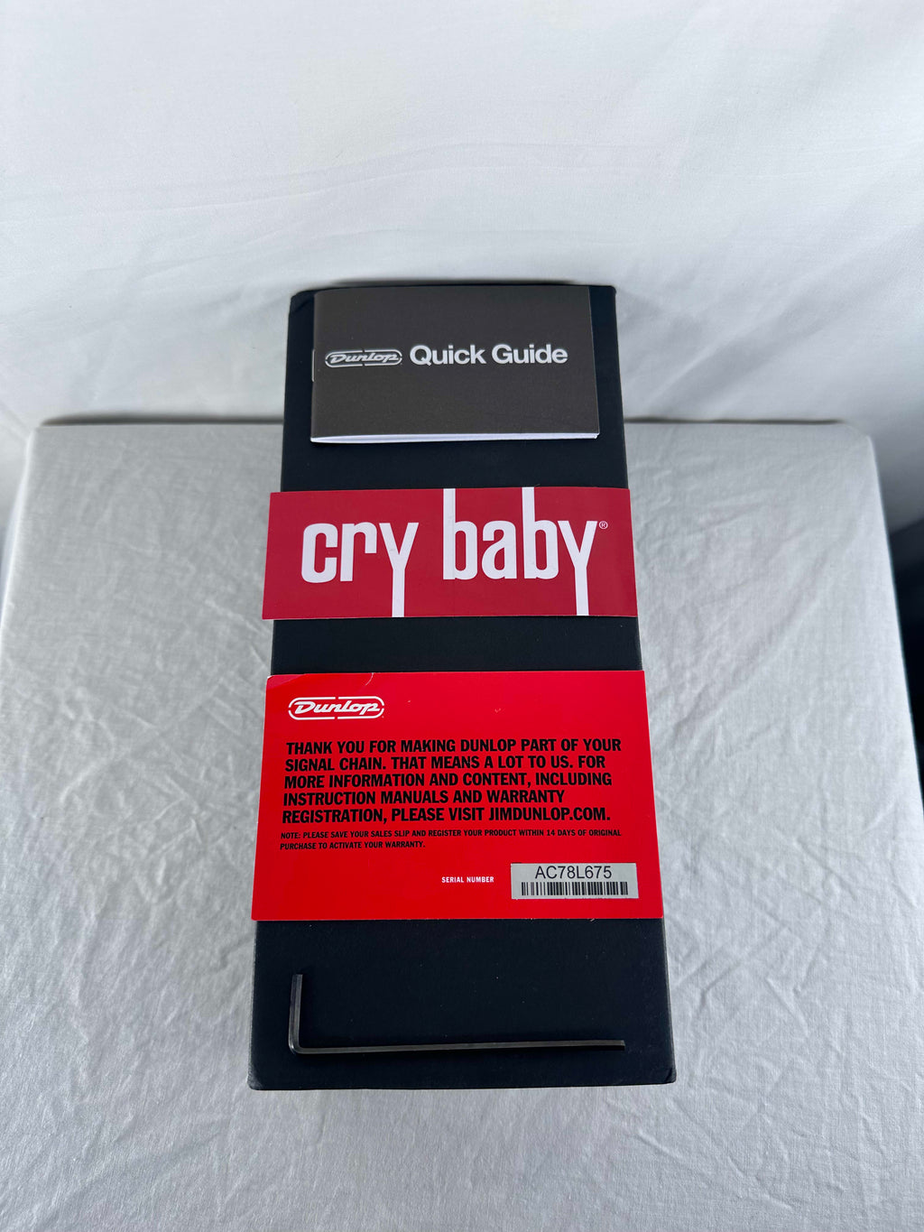 Used Dunlop WA45 Wylde Audio Cry Baby Wah pedal - detail view