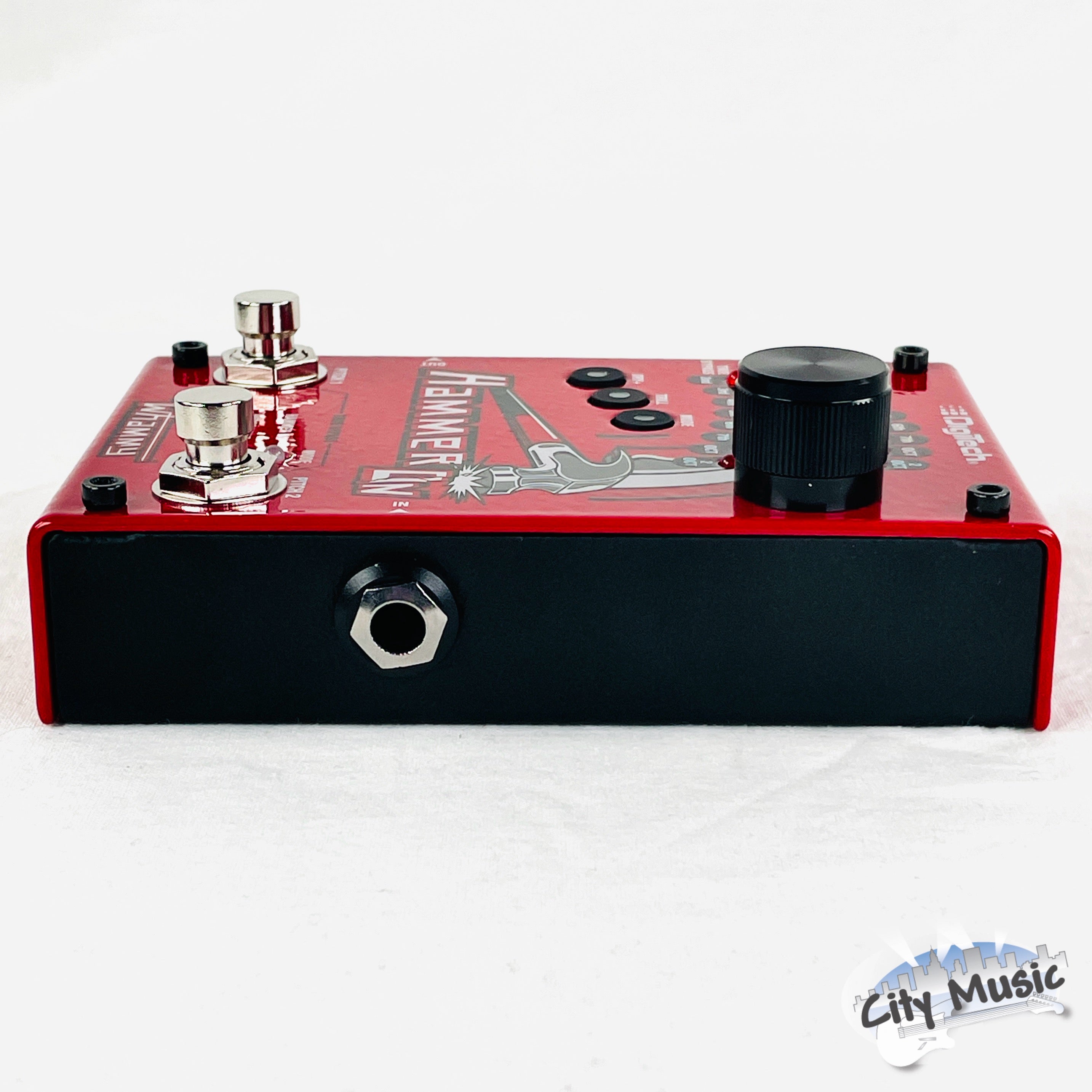 DigiTech HammerOn pitch shifter pedal — rear panel view