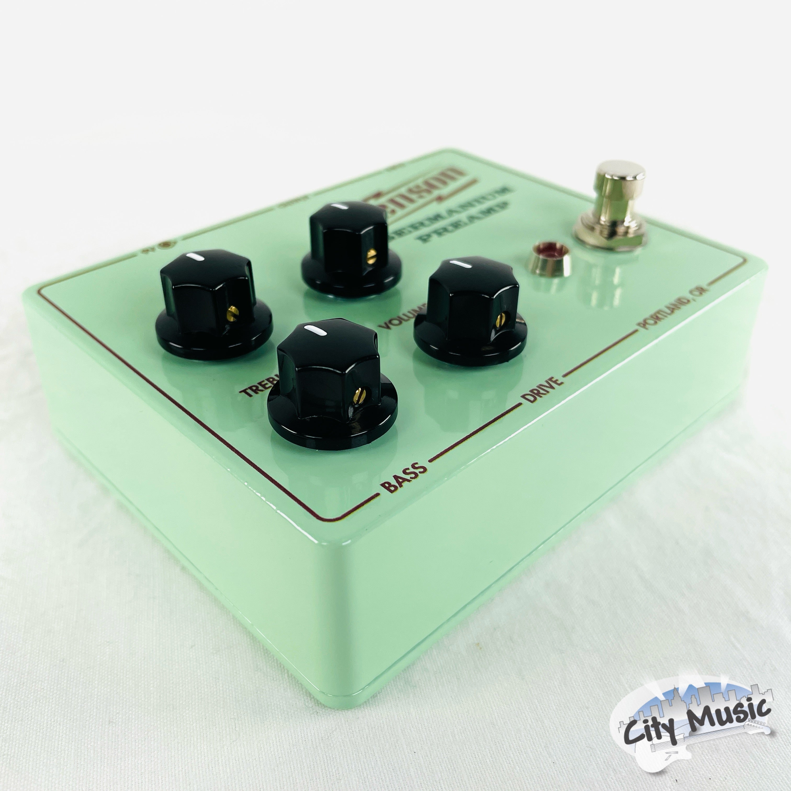 Benson Germanium Preamp pedal — side view