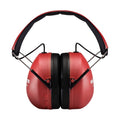 Vic Firth Bluetooth Isolation Headphones — red over-ear front
