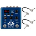 NUX NDL-5 JTC Drum & Loop Pro looper pedal with two patch cables