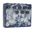 Walrus Audio Descent Reverb pedal — blue enclosure, angled front view