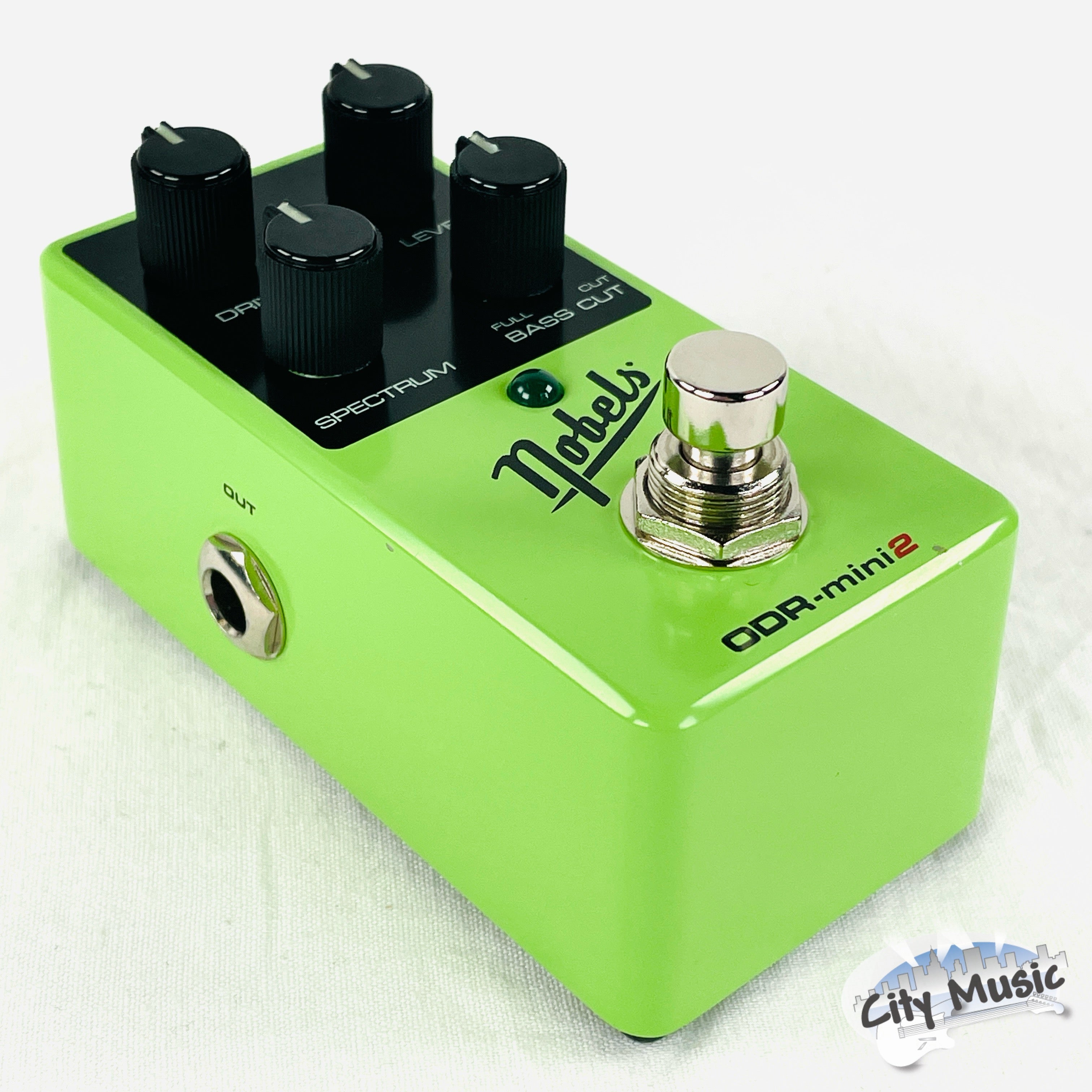 Used Nobels ODR-mini 2 mini overdrive pedal — bottom and label