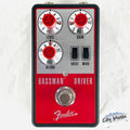 Fender Bassman Driver overdrive pedal — black and red enclosure front view