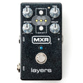 MXR M307 Layers sustain pedal — top view of black sparkle enclosure