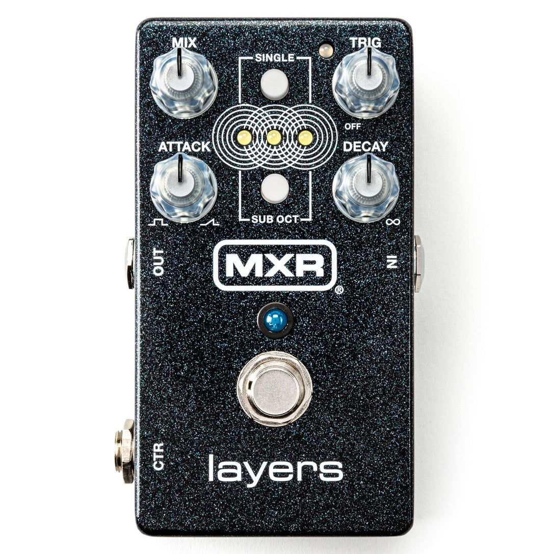 MXR M307 Layers sustain pedal — front view of controls