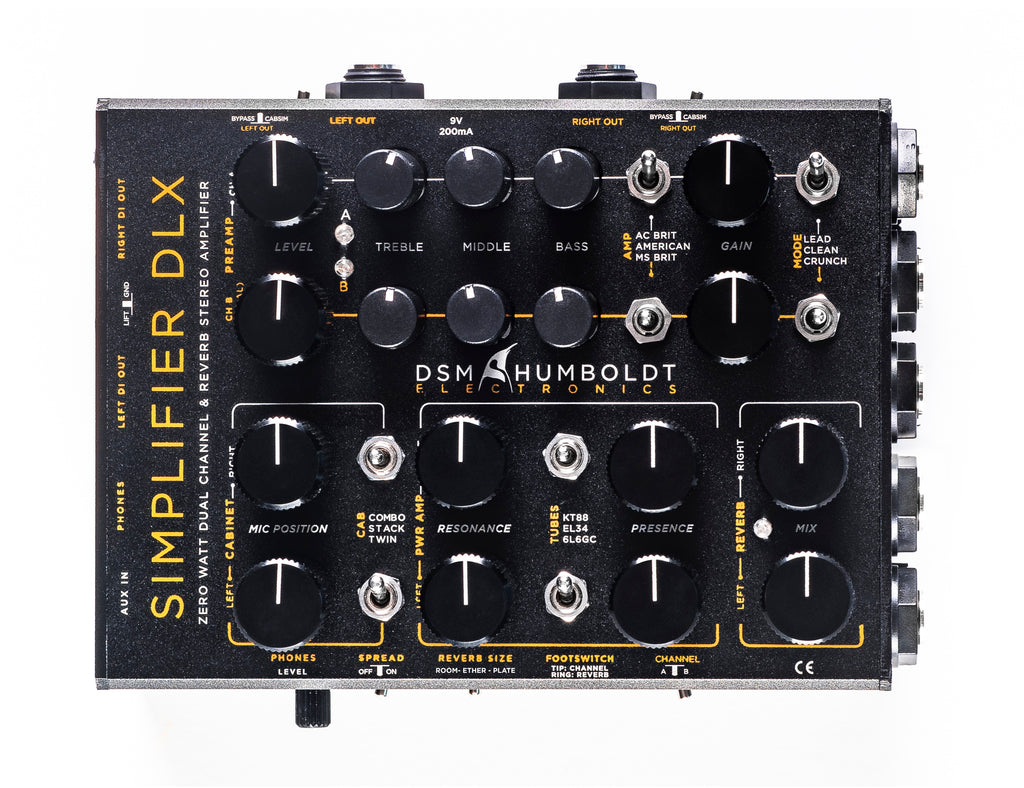 DSM & Humboldt Simplifier DLX preamp cab sim — angled view