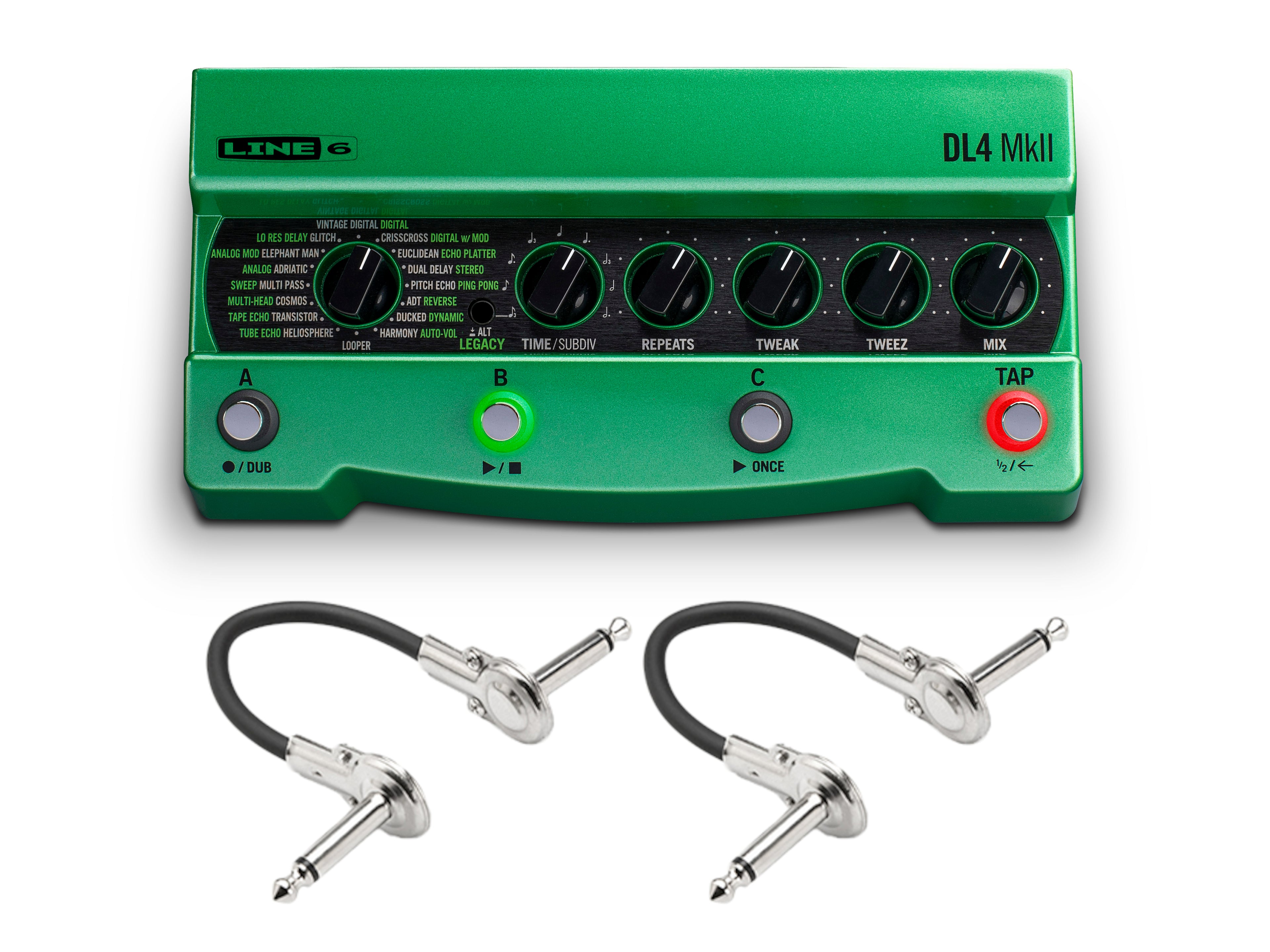 Line 6 DL4 MkII delay modeler pedal — angled view