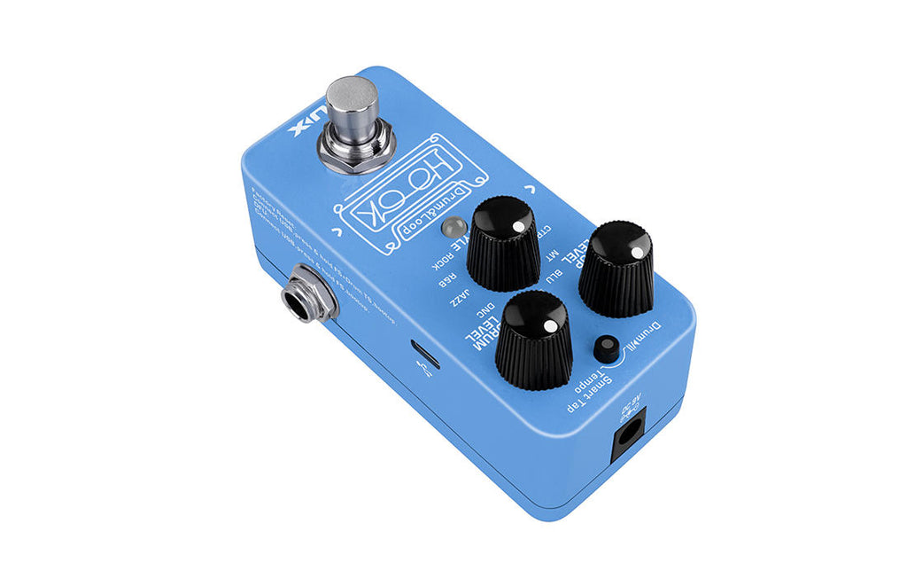 NUX NDL-3 Hook drum & loop pedal — rear USB-C and jacks