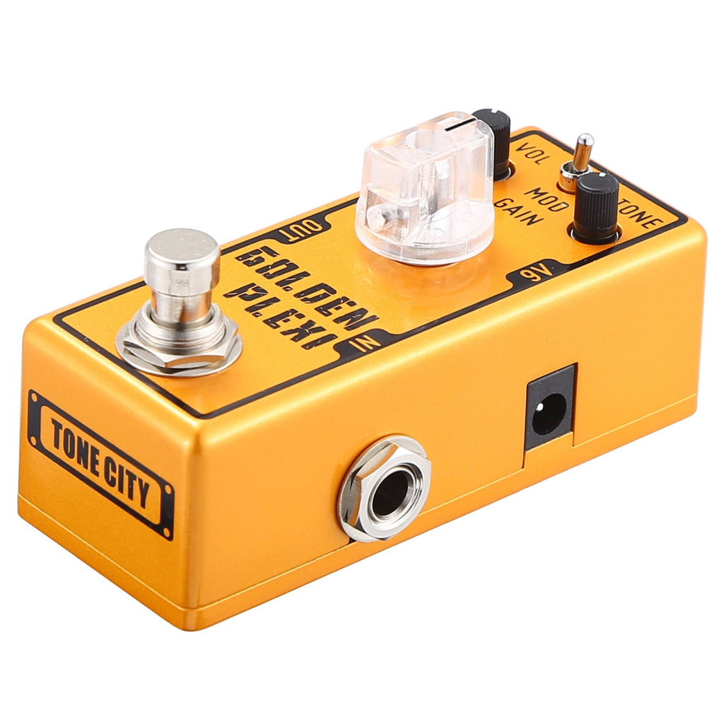 Tone City Golden Plexi V2025 distortion pedal — side input jack view