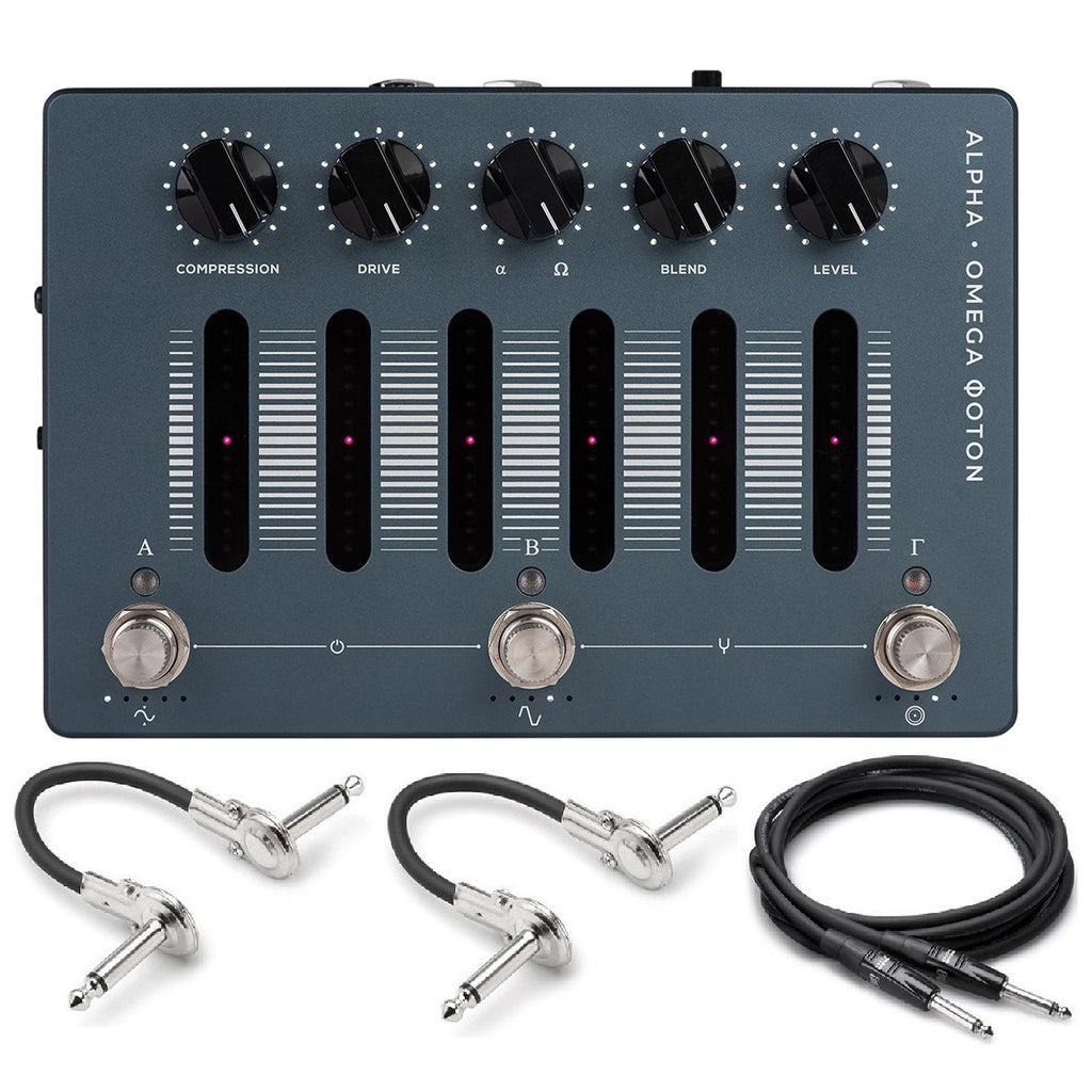 Darkglass Alpha Omega Photon bass pedal - front control panel