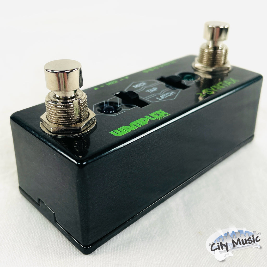 Used Wampler Syntax pedal - side view showing EXT and MIDI jacks