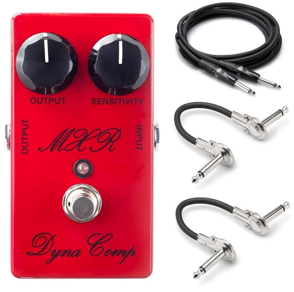 New MXR CSP102SL Script Dyna Comp red compressor pedal with included cables