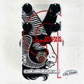 Catalinbread Manx Loaghtan fuzz pedal - white enclosure with black ram graphic, top
